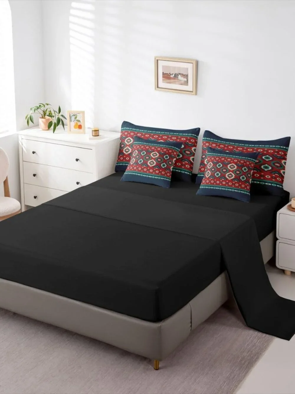 Southwestern Aztec Comforter Set with Sheets 7 Piece Queen Size Native American